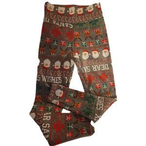 NOBO (No Boundaries) M/ 7-9 Dear Santa leggings